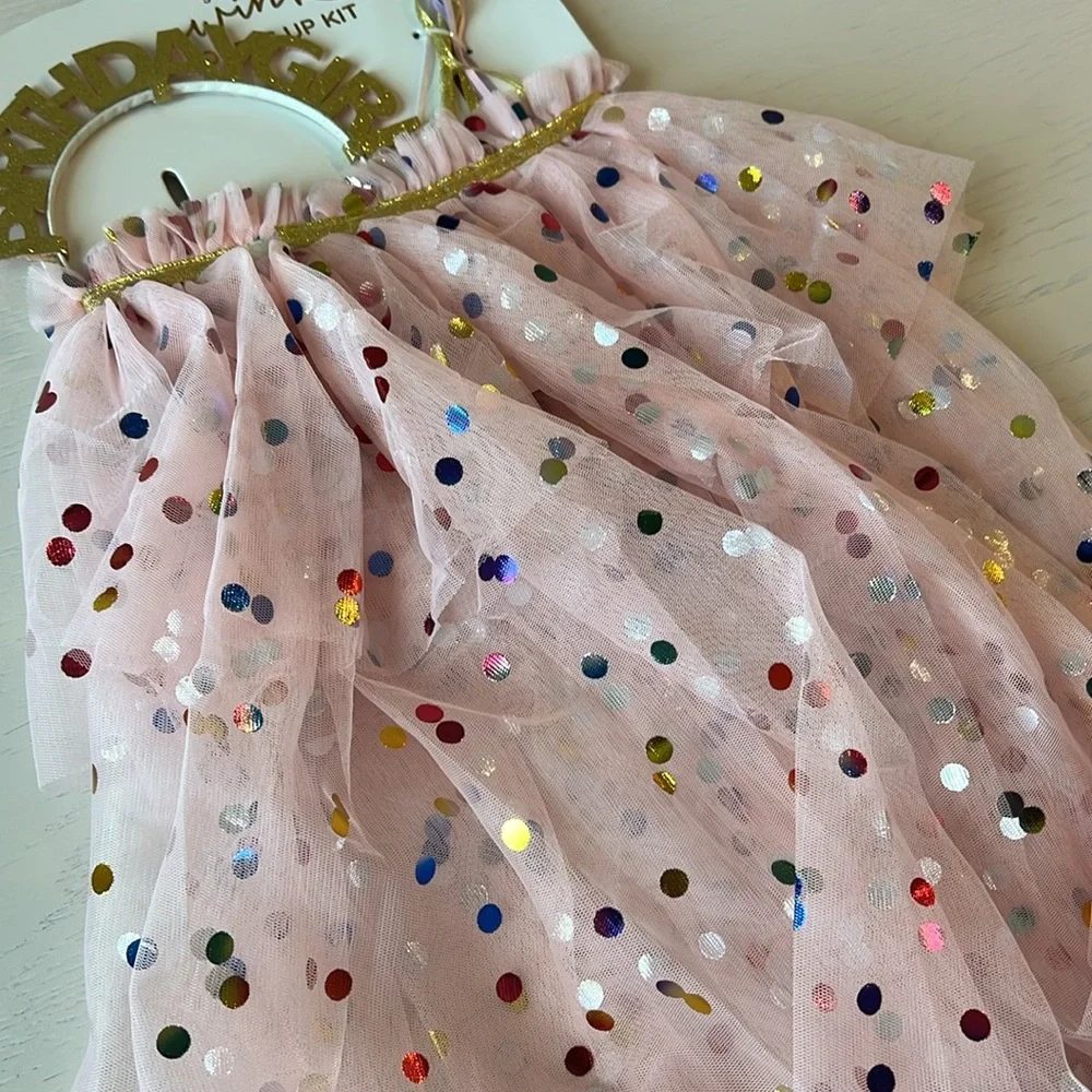 Sweet Wink Birthday Girl Dress Up Kit Cape Wand Headband